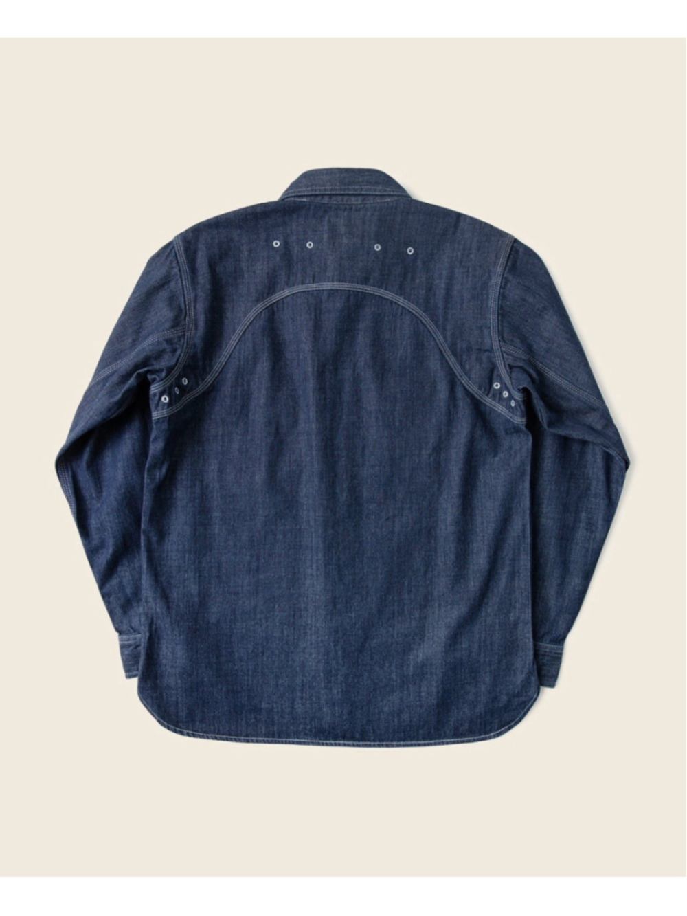 NON STOCK Vintage Denim Casual Shirts 1933 Cigarette Pocket Retro Workwear. - Picture 6 of 9